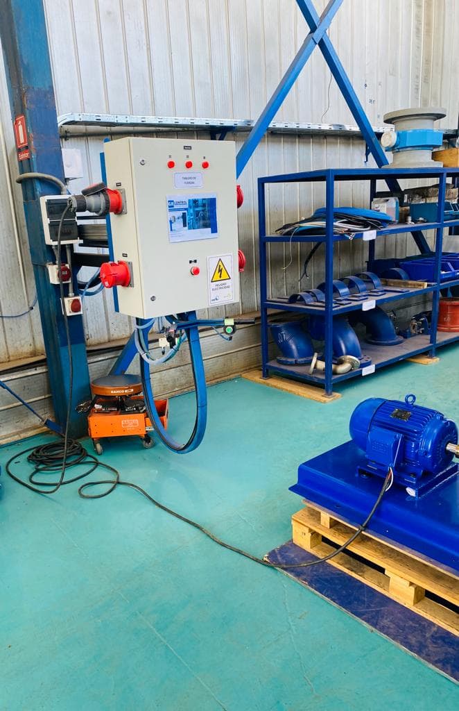 Sistema de distribución eléctrica de Banco de pruebas de Bombas